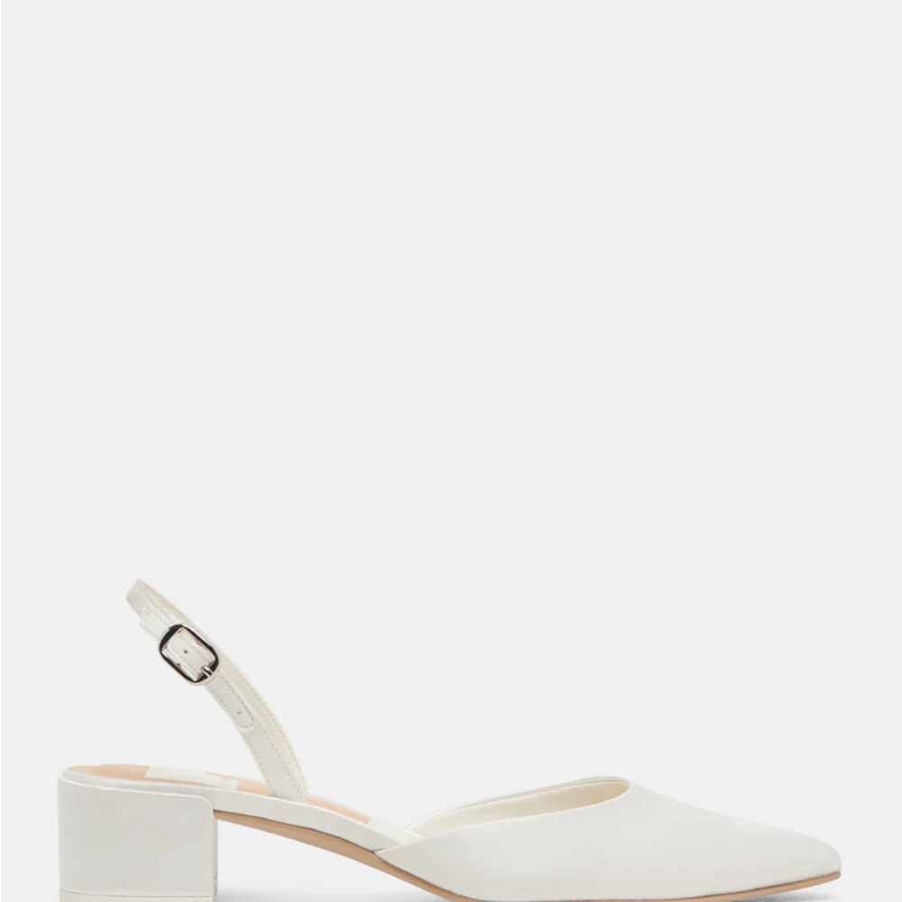 Dolce Vita White Carel Heels